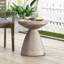 Table d'appoint en béton pour l'extérieur