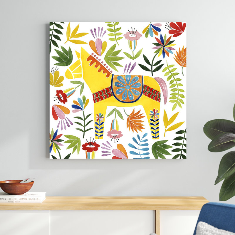 Festive Otomi III, H 36 po x l 36 po x P 1,25 po