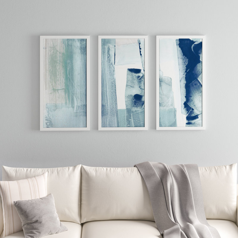 «Miss The Sea II» par Susan Jill - reproduction de cadre photo 3 pièces, L 52,5 po x H 33,5 po x P 1 po