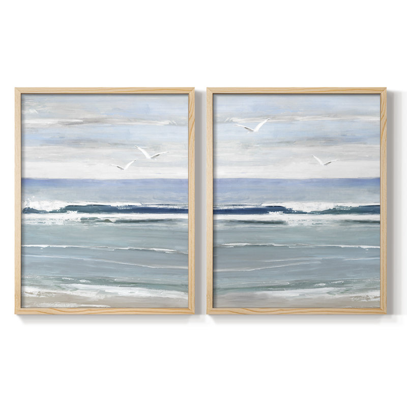 Impression encadrée Seagull Bay I-Premium - prête à être accrochée - aucun clou requis - aucun clou requis, H 29 po x l 46 po