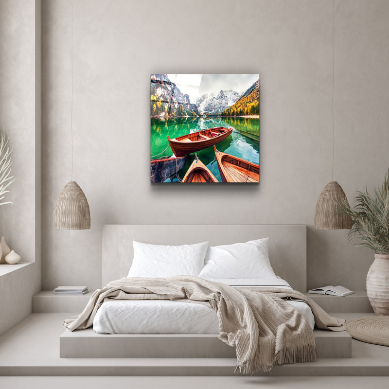 Superbe peinture décorative en verre trempé de 19,7 po x 19,7 po | 100% verre trempé, épaisseur: 0,16 pouce | Impression UV pour des couleurs éclatantes | Parfait pour la décoration intérieure, le salon ou le bureau
