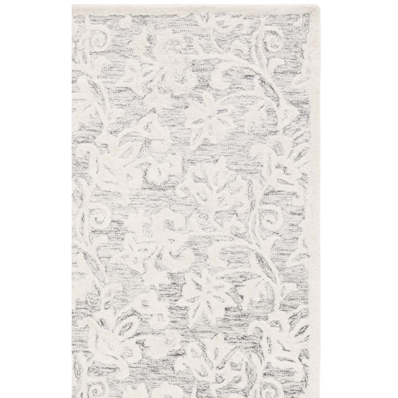 Msr Metro Martha Stewart Hand Tufted Wool Pile Floral Rug, Rectangle 8' x 10'