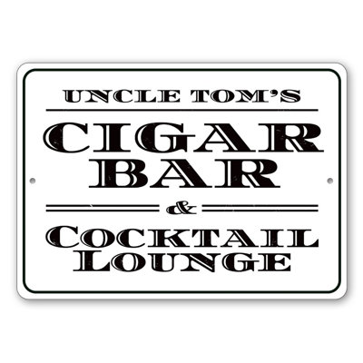 Cigar Bar Metal Sign