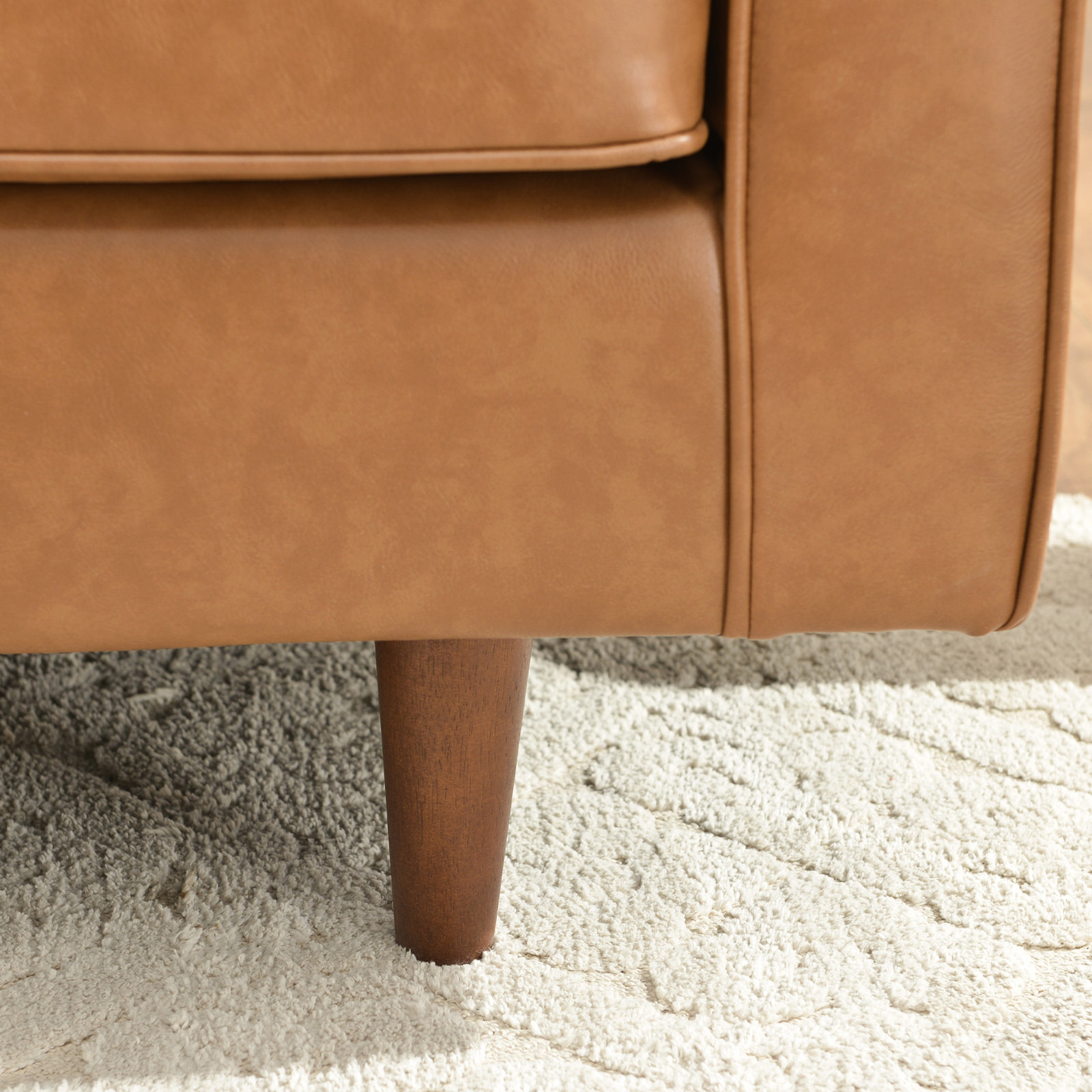 Geo 84" Vegan Leather Sofa