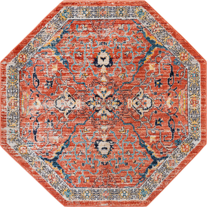 Opel Oriental Indoor Rug, Octagon 7'10"