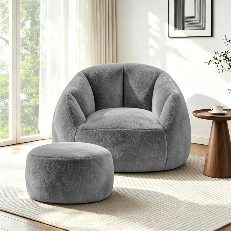 Fauteuil à billes 47 po, Gris