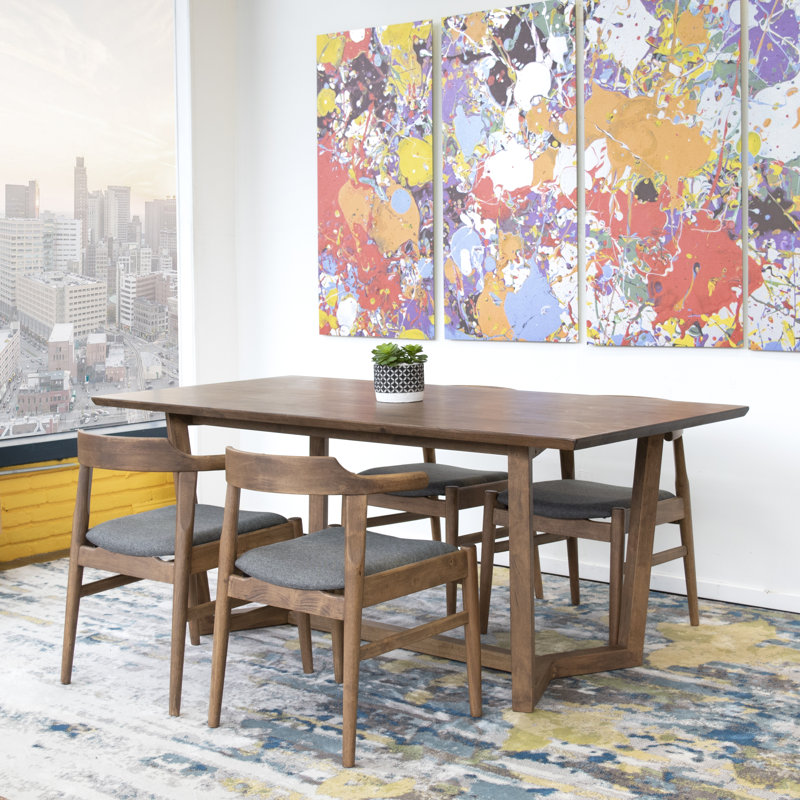 Derry 5 Piece Solid Wood Dining Set