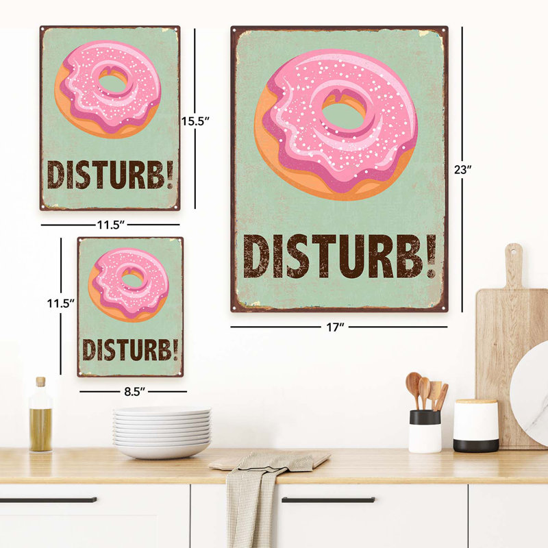 " Donut Disturb ", 11.5" H x 8.5" W x 0.04" D