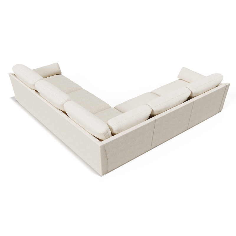 Canapé modulaire Abramson, Chenille blanche