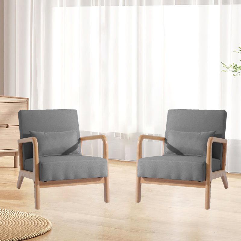 Jyrin 66Cm Wide Armchair, Grey Green Corduroy