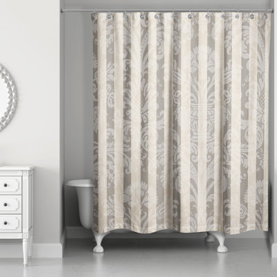 Rideau de douche simple floral Wilcoxen