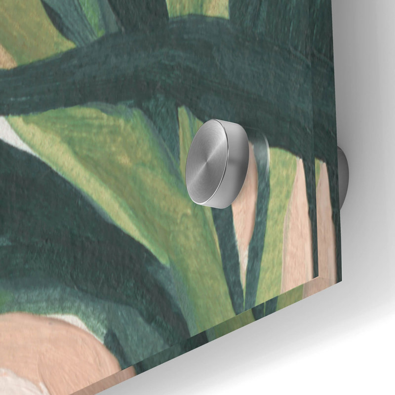 Art mural en verre épique «Frond Impression 1» par Emma Scarvey, 24 po x 36 po, H 36 po x l 24 po