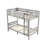 Edah Bunk Bed With Slat System, Fully KD Structure, Removable Ladder And Hanger, Ideal For Space - Saving And Easy Assembly-260801633