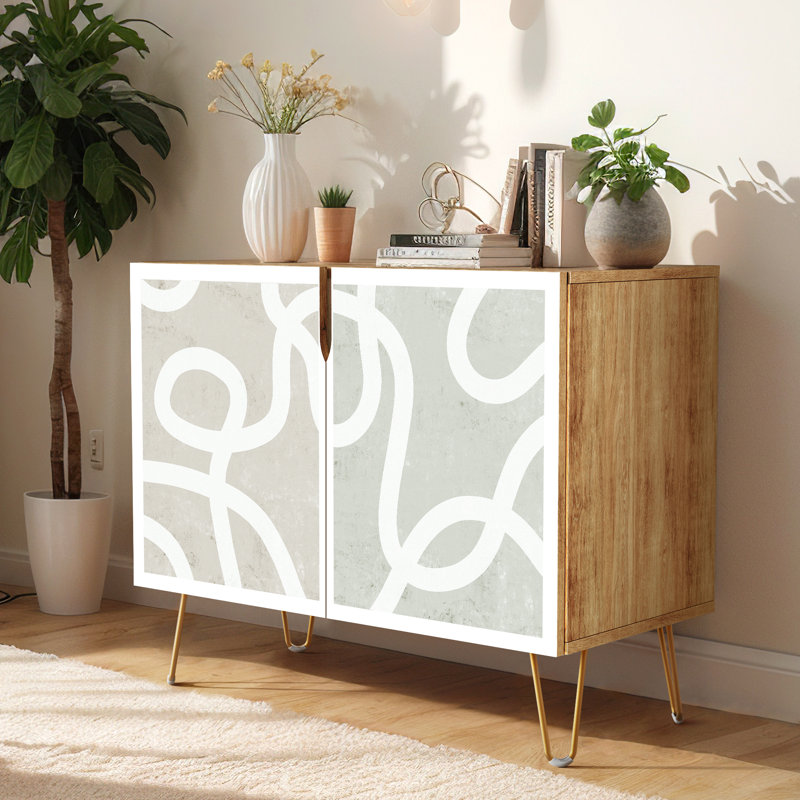 35'' Sideboard, Line Grayish Green
