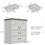 Armoire de chevet élégante avec 5 tiroirs et finition grain de bois Auserine-2024648064