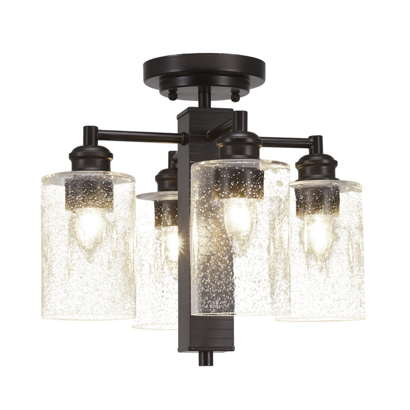 Edge 4 Light Semi-Flush, Espresso