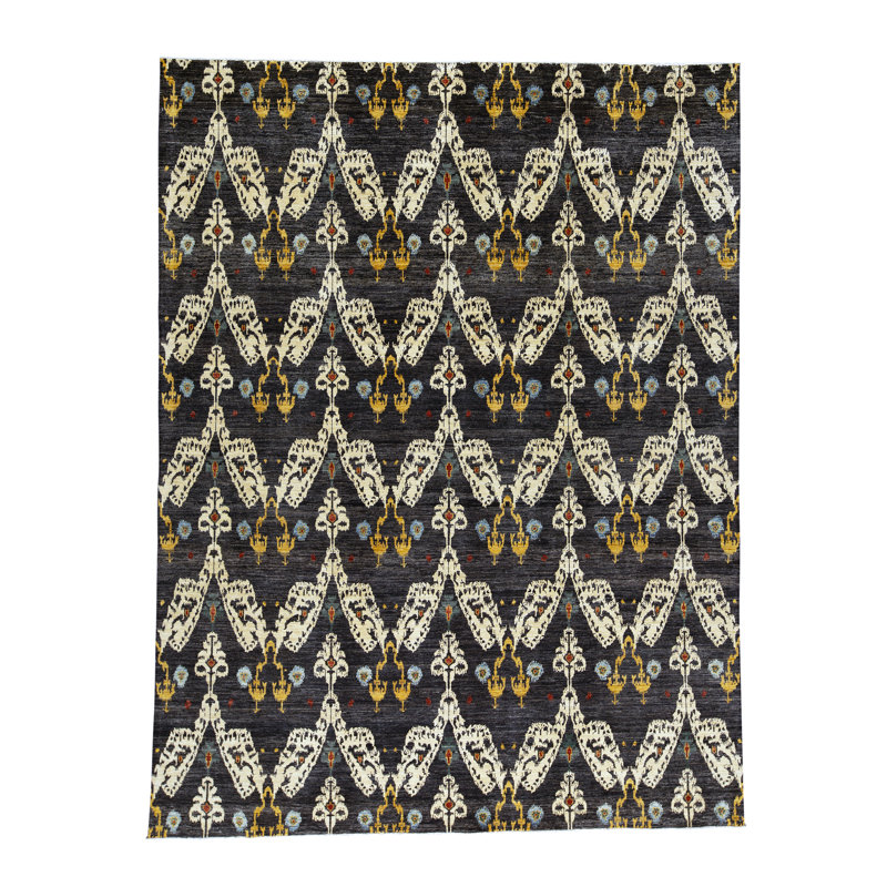 Wool Ikat Area Rug