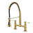 Kingston Brass Bel-Air Double-Handle 2-Hole Deck-Mount Pre-Rinse Bridge Kitchen Faucet-110550717