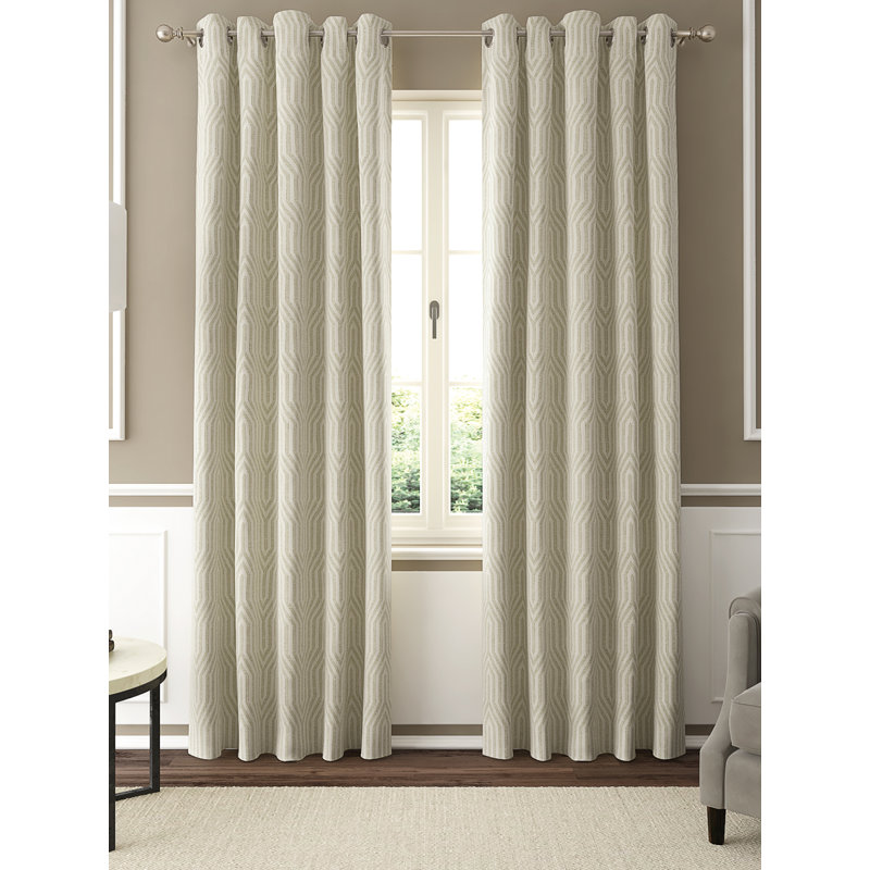 TREASURE Room Darkening Curtain Pair, Latte