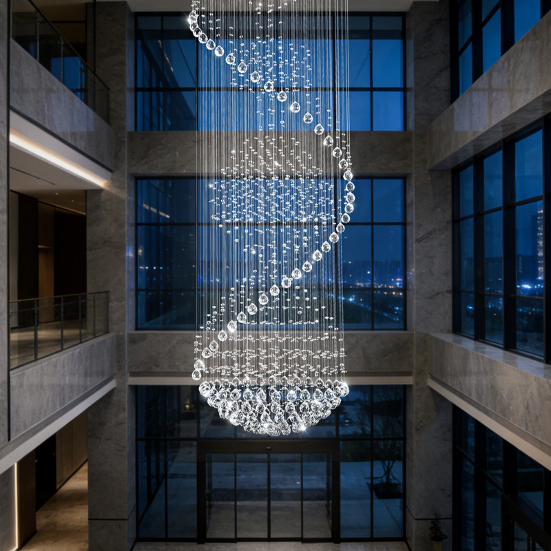 Lustre en cristal moderne Glam