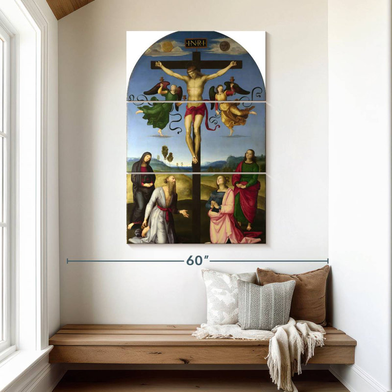 Leisha, la crucifixion mondiale, H 50 po x l 32 po