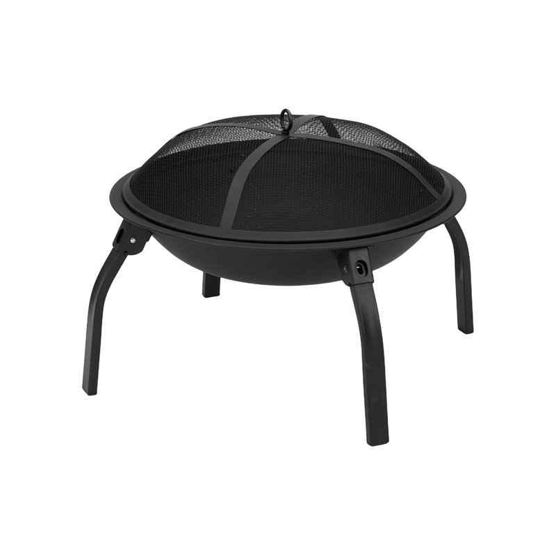 Round Iron Charcoal Smokeless Fire Pit