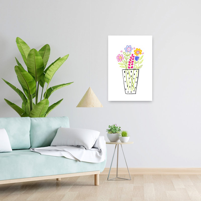 Vase à fleurs, 24" H x 16" W