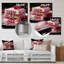 Rose cerise, dessert, chaos - Desserts, art mural en métal-1874302830