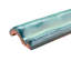 Antic Special 6" x 2" Glossy Ceramic Mudcap Tile Trim in Lava Verde