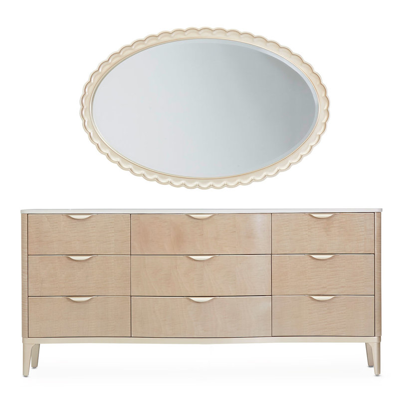 Malibu Crest Upholstered Standard 5 Piece Bedroom Set, California King