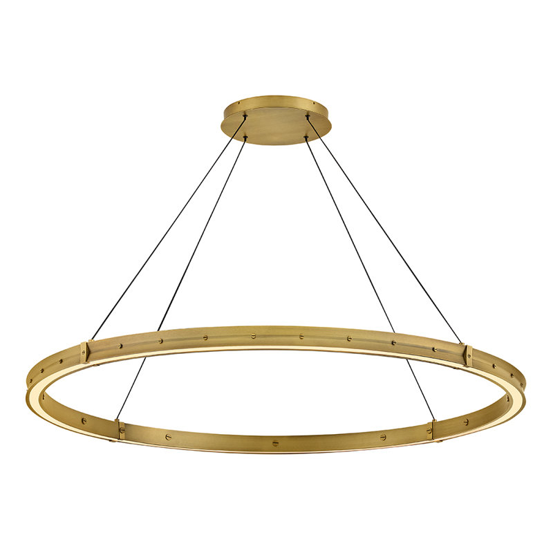Althea 1 - Light LED Chandelier, Lacquered Brass