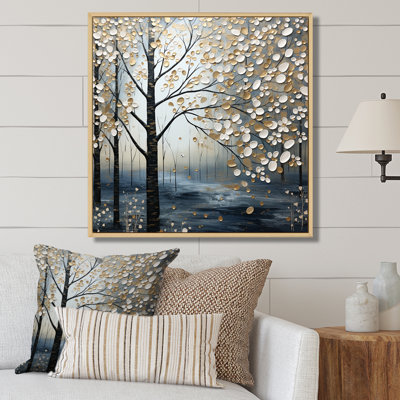«Blue Forest Tranquility In Winter I», art mural fruits