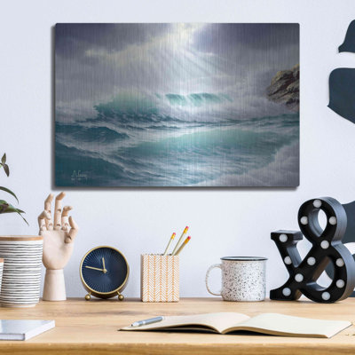 Luxe Metal Art 'Emotional Waters' By Anthony Casay " Emotional Waters " by Anthony Casay