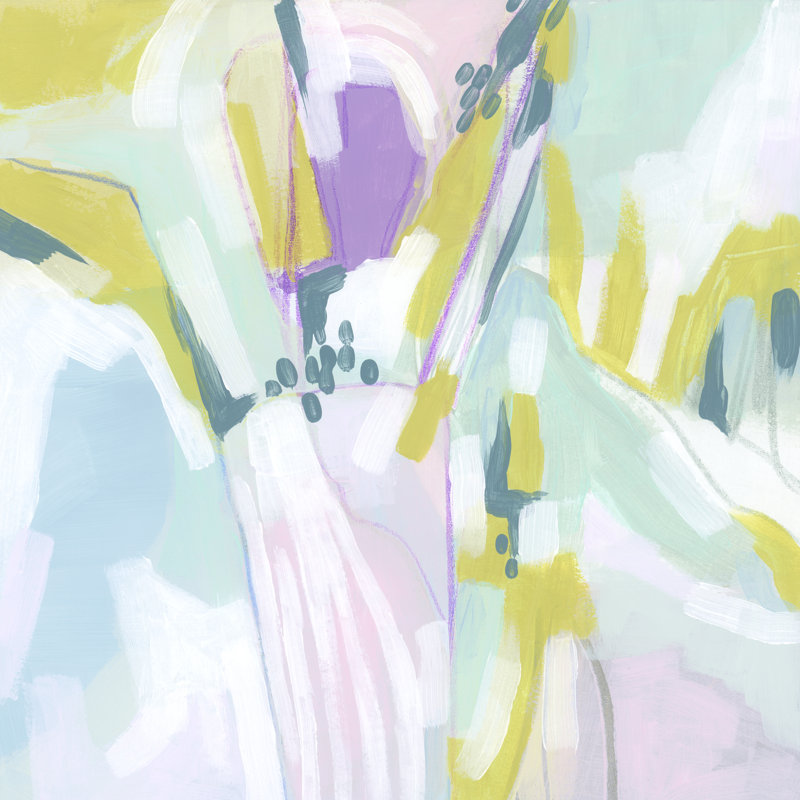 " Pastel Marquee II " by June Erica Vess Painting Print, 12" H x 12" W