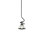 Mini-luminaire suspendu Ringles, fini noir mat, avec perle de 7 po et verre d'art Black Flair
