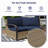 Patio Loveseat With Left And Right Armrests-1629266255