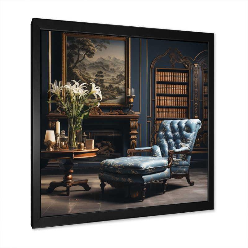 Library Classic Literature I - Modern Canvas Print, H 16 po x l 16 po x P 1 po, Cadre photo noir