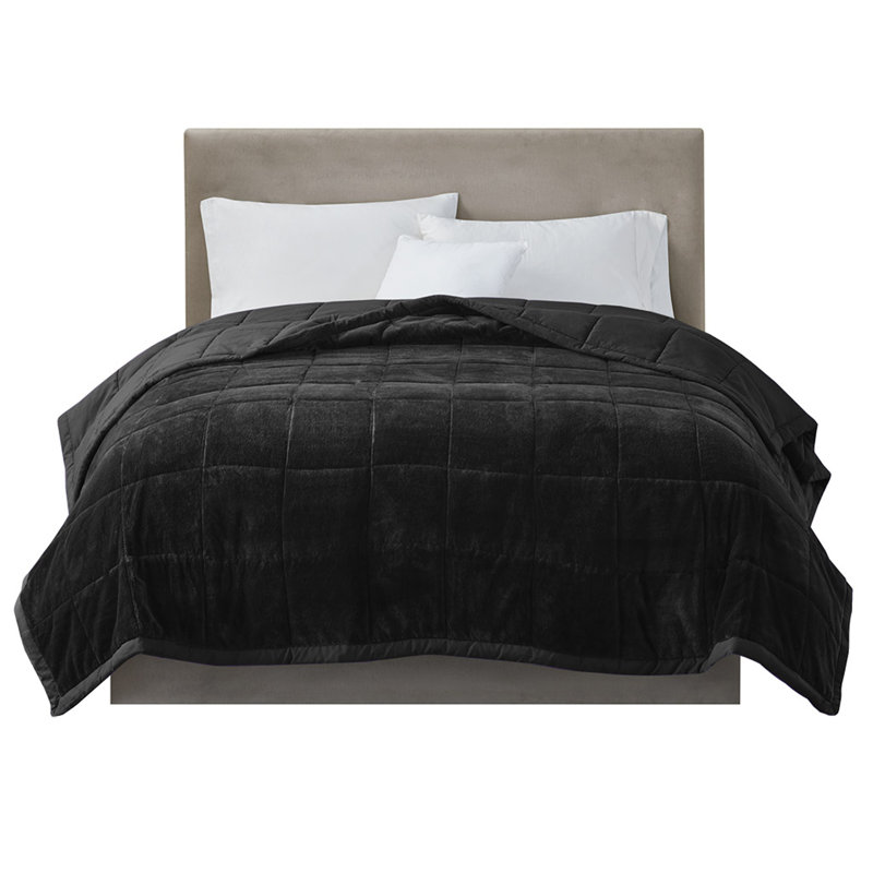 Couverture réversible en duvet Heiq Smart, L 90 po x l 90 po, Gris