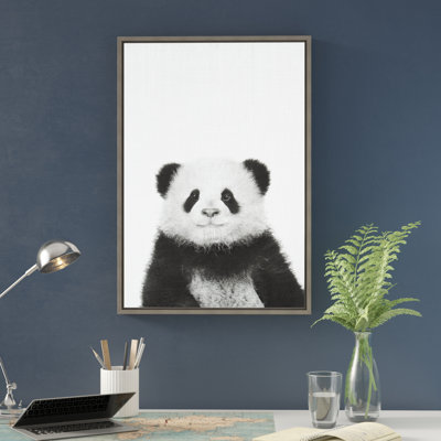 «Panda» par Simon Te of Tai, reproduction d'art sur toile encadrée