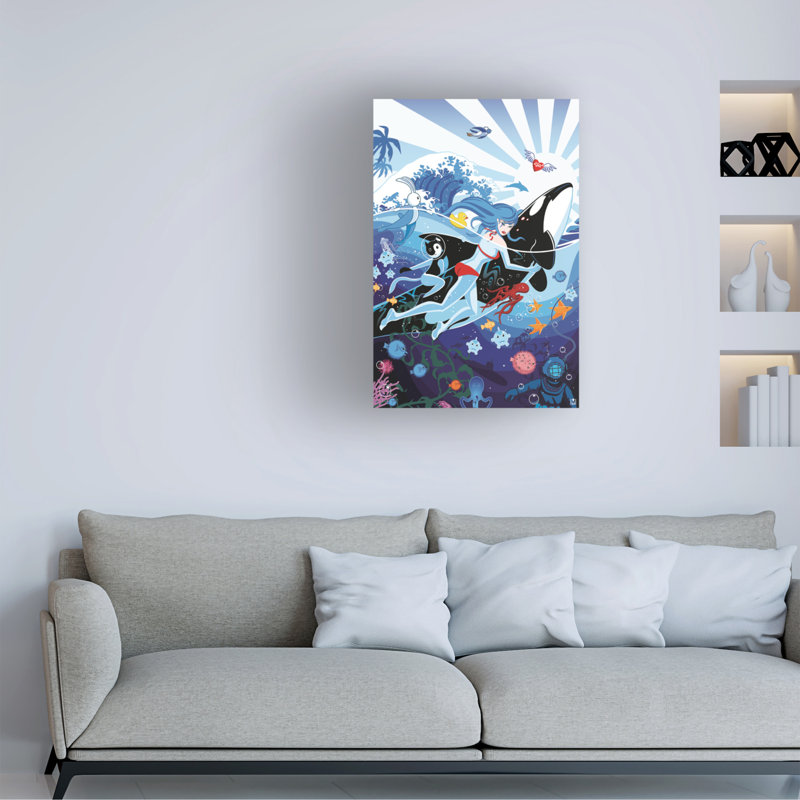 Art sur toile, Michael David, 12" H x 19" W