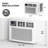 12,000 BTU 115V Window Air Conditioner, Cools up to 450 Sq.Ft., Window AC Unit with Remote Control