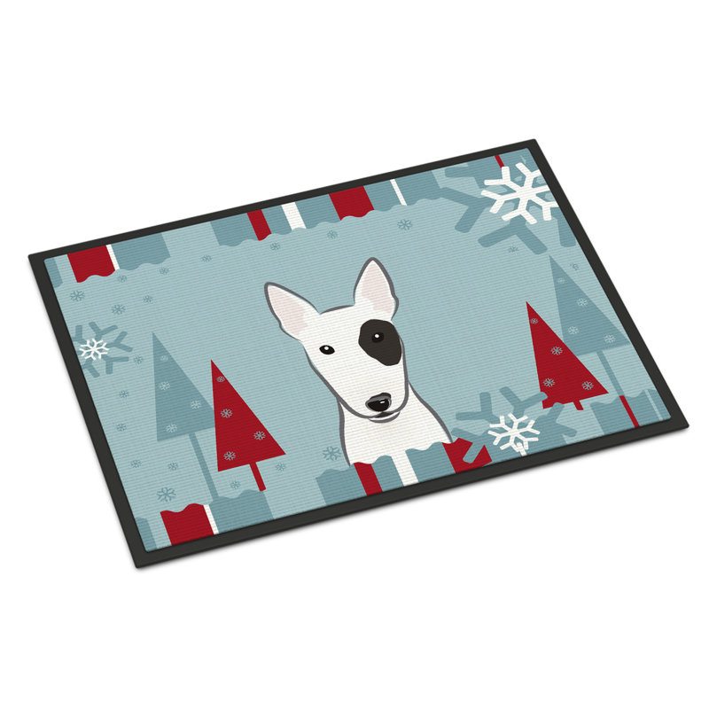 Tapis de porte d’extérieur anti-dérapant hiver terrier, Rectangle 2 pi x 3 pi