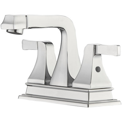 Centerset 2-handle Bathroom Faucet with Drain Assembly