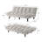 Upholstered Tufted Convertible Sofa Bed-1009903111