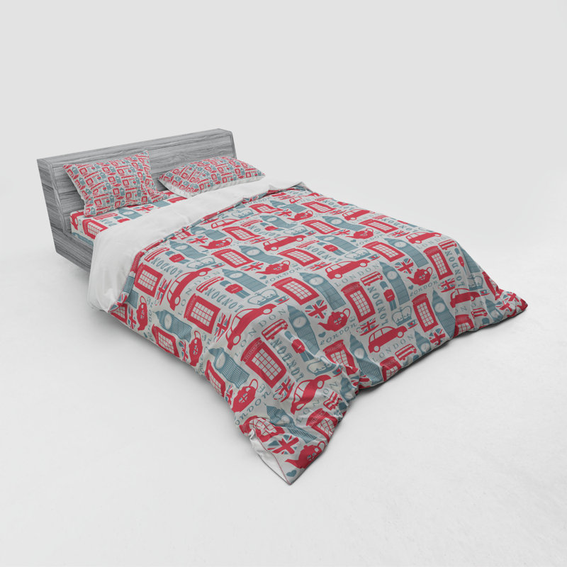 Eclectic Polyester Duvet Cover, Queen Duvet Cover + 3 Additional Pieces