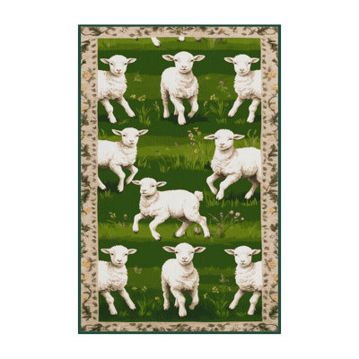  Tapis lavable Spring Lambs