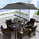 Helland 6' 6" x 6' 6" Square Market Umbrella with Base