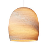 Scraplight Recycled Cardboard Pendant Light - Bell