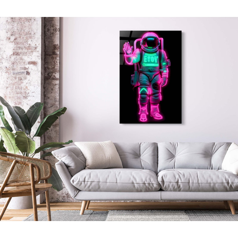 " Neon Astronaut ", 24" H x 36" W x 1" D