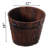 Eugenia Handmade Wood Barrel Planter-884268552
